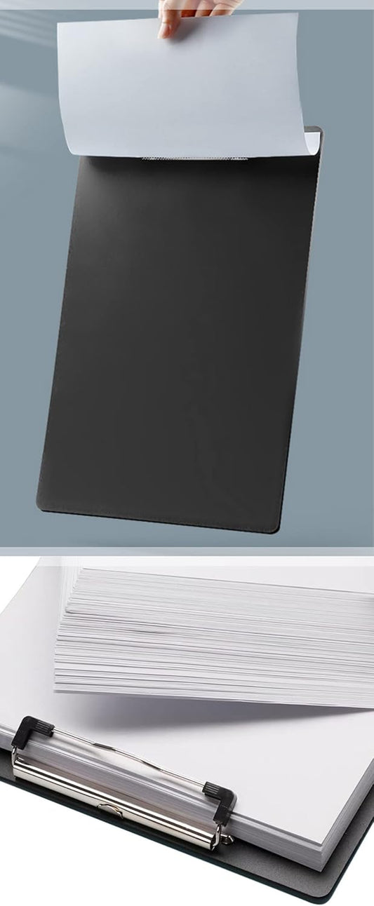 A4 Clipboard Black,Clip Boards Set of 8,Clip Board&Low Profile Clip,Letter Size Drawing Board Sketching Tool,12.5 x 9 Hanging File Folders Plastic Folder for Nurses,Students,Office (Horizontal)