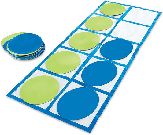 Learning Resources Ten Frame Floor Mat Activity Set, Math Manipulatives for Preschool & Kindergarten, Gross Motor Number & Place Value Games, Classroom Use, Lightweight, Multicolor