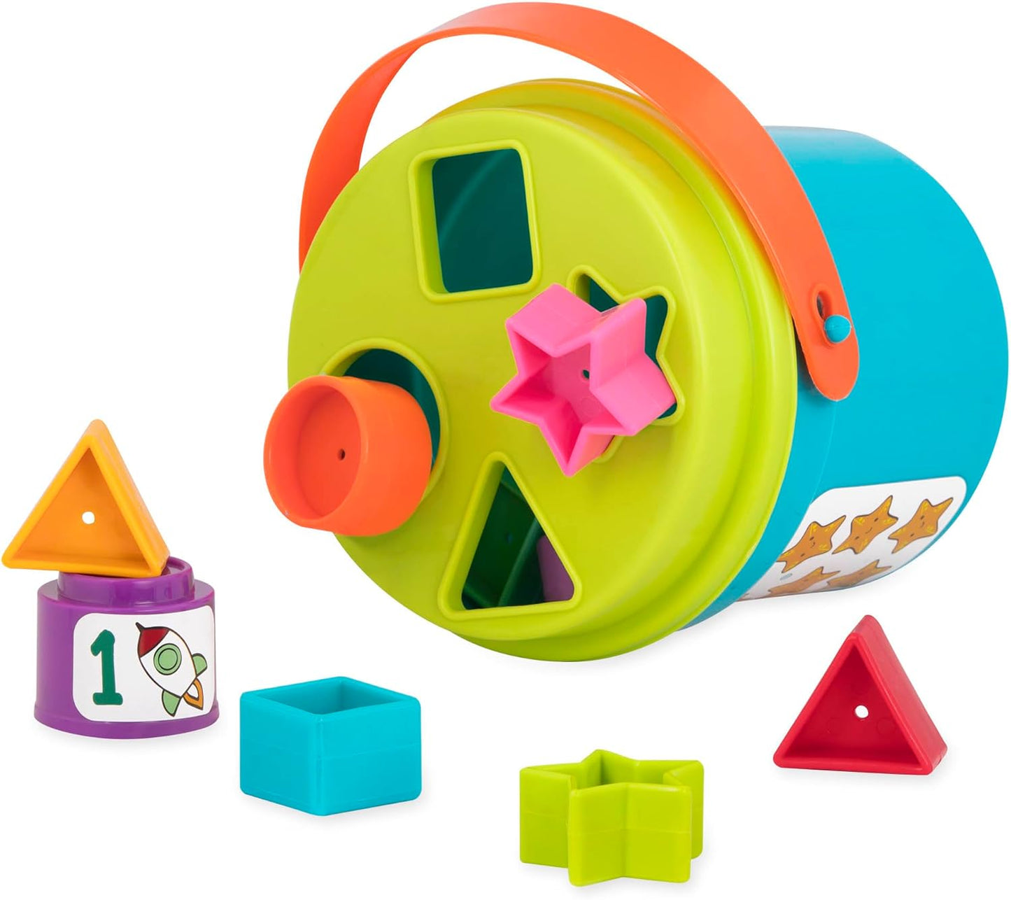 Battat – Toddler Peg Board – Stacking Peg Board Set – Fine Motor Skills Toy – Therapy Toy, 31 Pieces – 2+ Years – Count & Match Pegboard