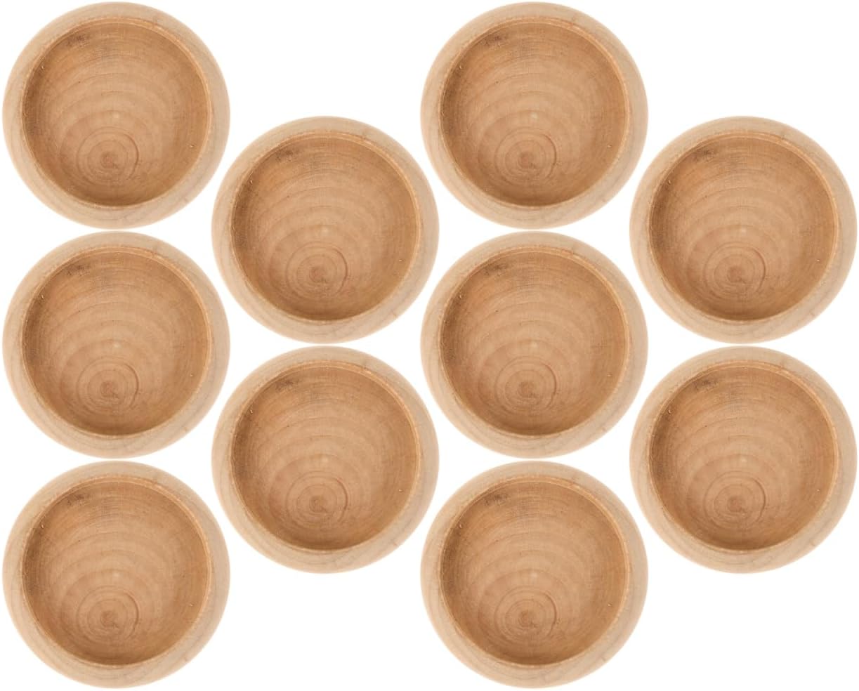 Yardwe 10 Pcs Solid Wood Bases 2.75 Inch Unfinished Round Wooden Base for Diy Needle Cushion Pin Cushion Stand and Miniature Artware Display