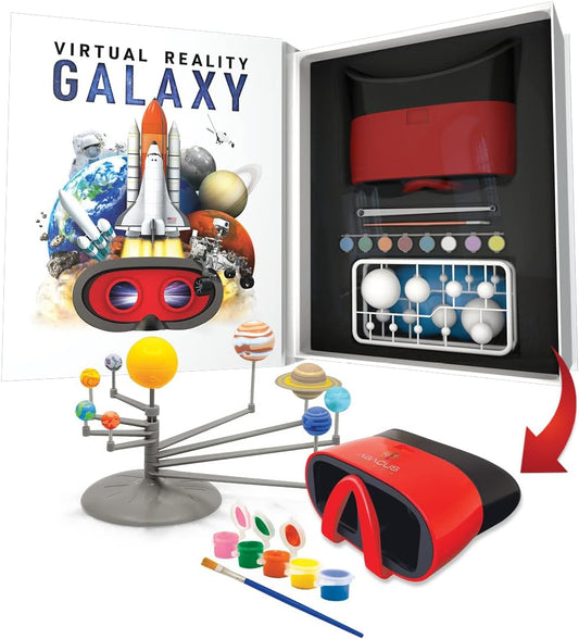 Abacus Brands Virtual Reality Galaxy Gift Box - Illustrated Interactive VR Book and STEM Learning Activity Set