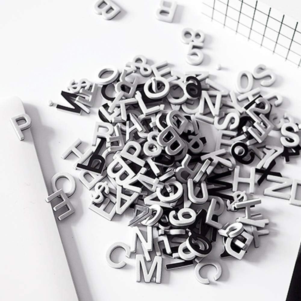 Firlar 124Pcs Magnetic Letters, Uppercase Alphabet ABC Magnets for Fridge Refrigerator, Foam Alphabet Letters Refrigerator Magnets Educational Tools for Spelling and Learning, Black