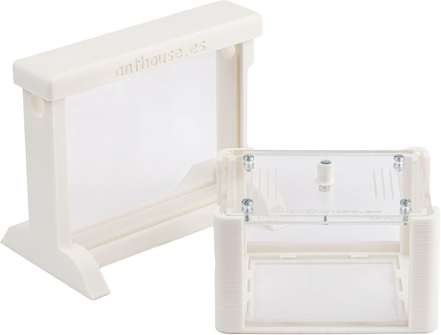 Anthouse.ES - Natural Sand Ant Farm - Basic Acrylic Kit (Sandwich + Foraging Box) - 12x10x1 cm and 18x10x5 cm