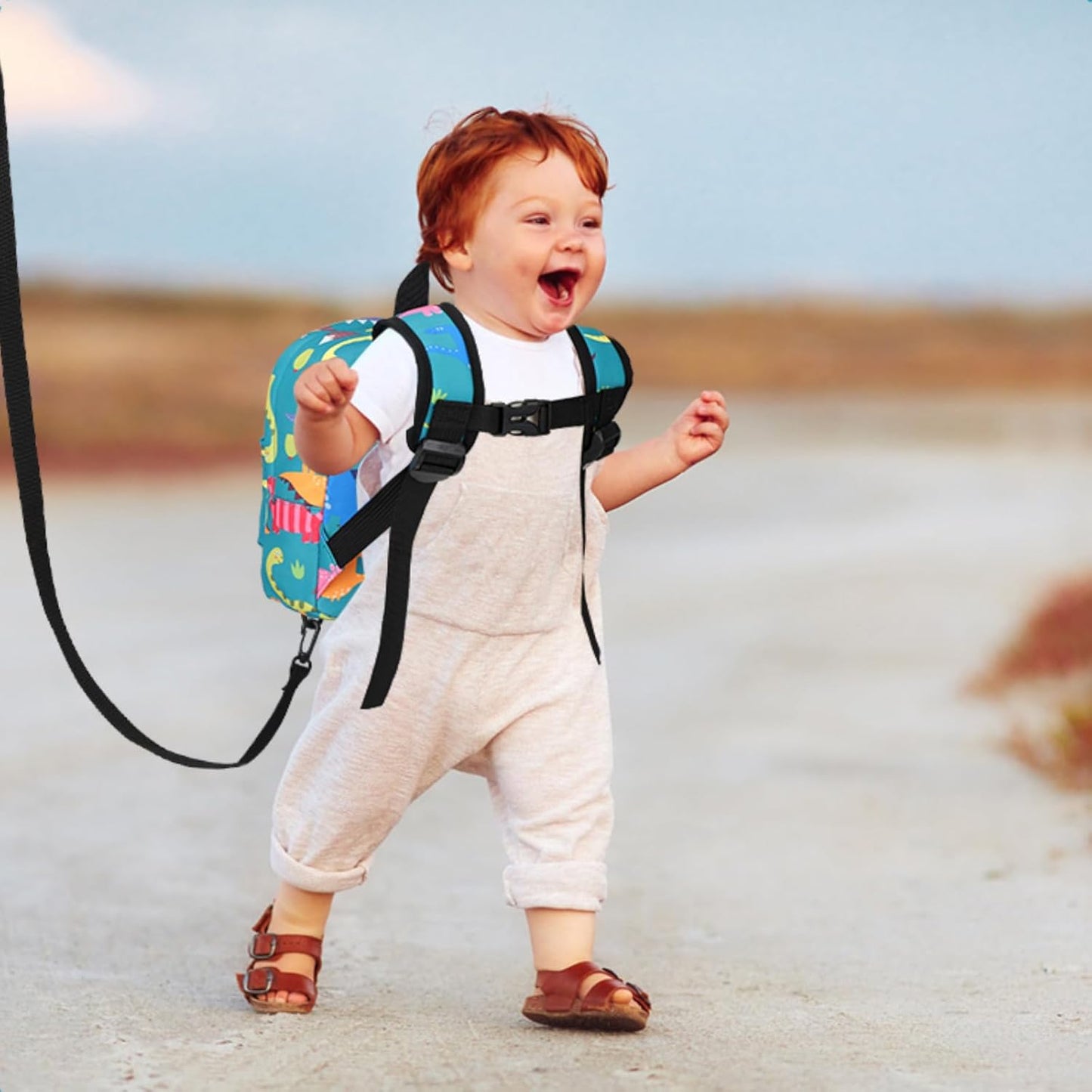 Accmor Toddler Backpack Leash with Anti Lost Wrist Link, Cute Mini Child Walking Harnesses Keep Kids Close Back Pack Rope Tether Rein for Baby Boys (Pink/Unicorn)