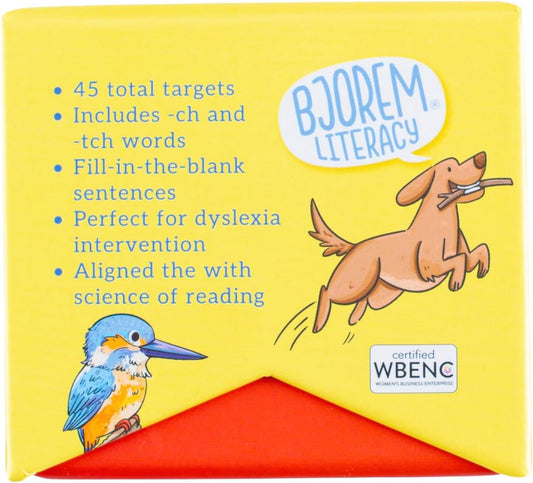 Bjorem Literacy® -ch/-tch Spelling Sort – Teach Spelling Generalizations for/ch/with Sentence Prompts and Rule Breakers