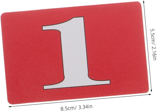 KICHOUSE 40pcs Game Scorekeeping Plaque Plastic Counting Chips Math Counters for Classroom Party Learning