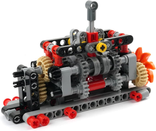 MOC Building Blocks 6 Speed Gearbox Model for Tech Vehicle Gear Shifting/Trendy Ornaments/Gift