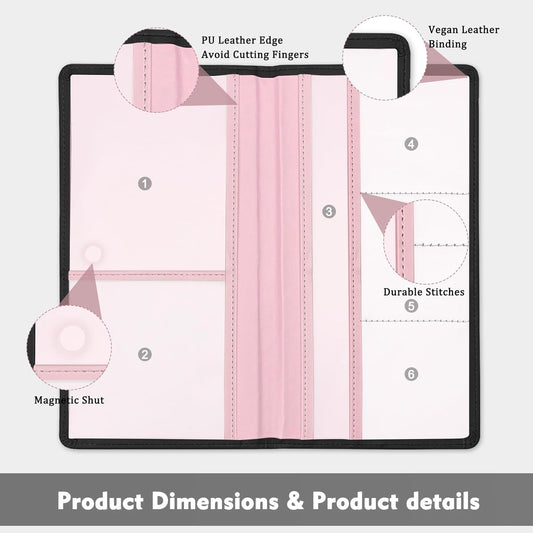 Letter Car Registration and Insurance Holder, with Magnetic Closure for License, Cards and Documents,Vehicle Glove Box Car Organizer, Interior Car Accessories for Women Men (I)