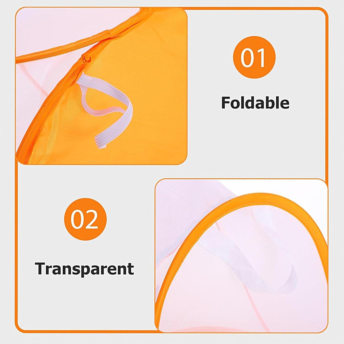 Kids Butterfly Cage - Lightweight Animal Feeder | 33x37cm Zipper Small Butterfly Net Cage, Catching Animal Feeder Educational Toys Growing Breeding House with Zipper for Children Boys Girls