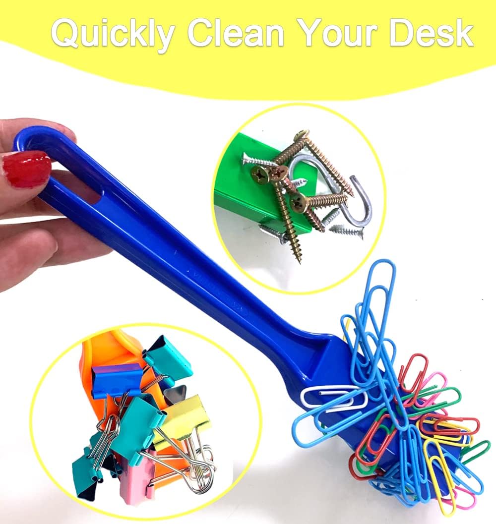 Magnetic Bingo Wands 7.5" with Magnet Bar Science Educational Supplies 6 Colors Collect Tool for Paper Clips, Nails, Screws, Pins, Sewing Needles and Studs