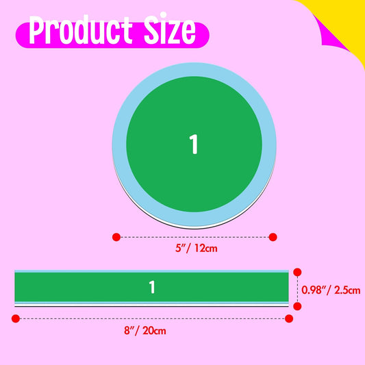 156 PCS Magnetic Fraction Tiles Circles, Educational Math Magnets Learning Manipulative Fraction Bars Set for Preschool Elementary School
