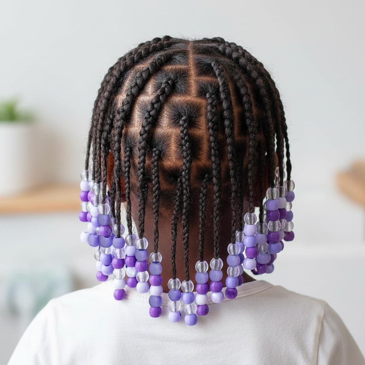 DONNA Kids Jellyish Disco Ball Hair Beads – 14mm Soft-Feel Silicone Beads for Braids, Ponytails & Styling, Tangle-Free Hair Accessories for Girls, 1 Pack (Brown Mix)