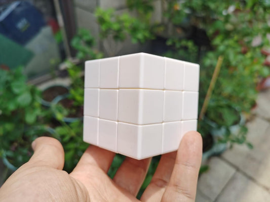 Cuberspeed 3x3x3 Blank Speed Cube DIY 3x3 White Cube Fidget Toy Puzzles one Color Cube Blank Puzzles to Draw on Toys
