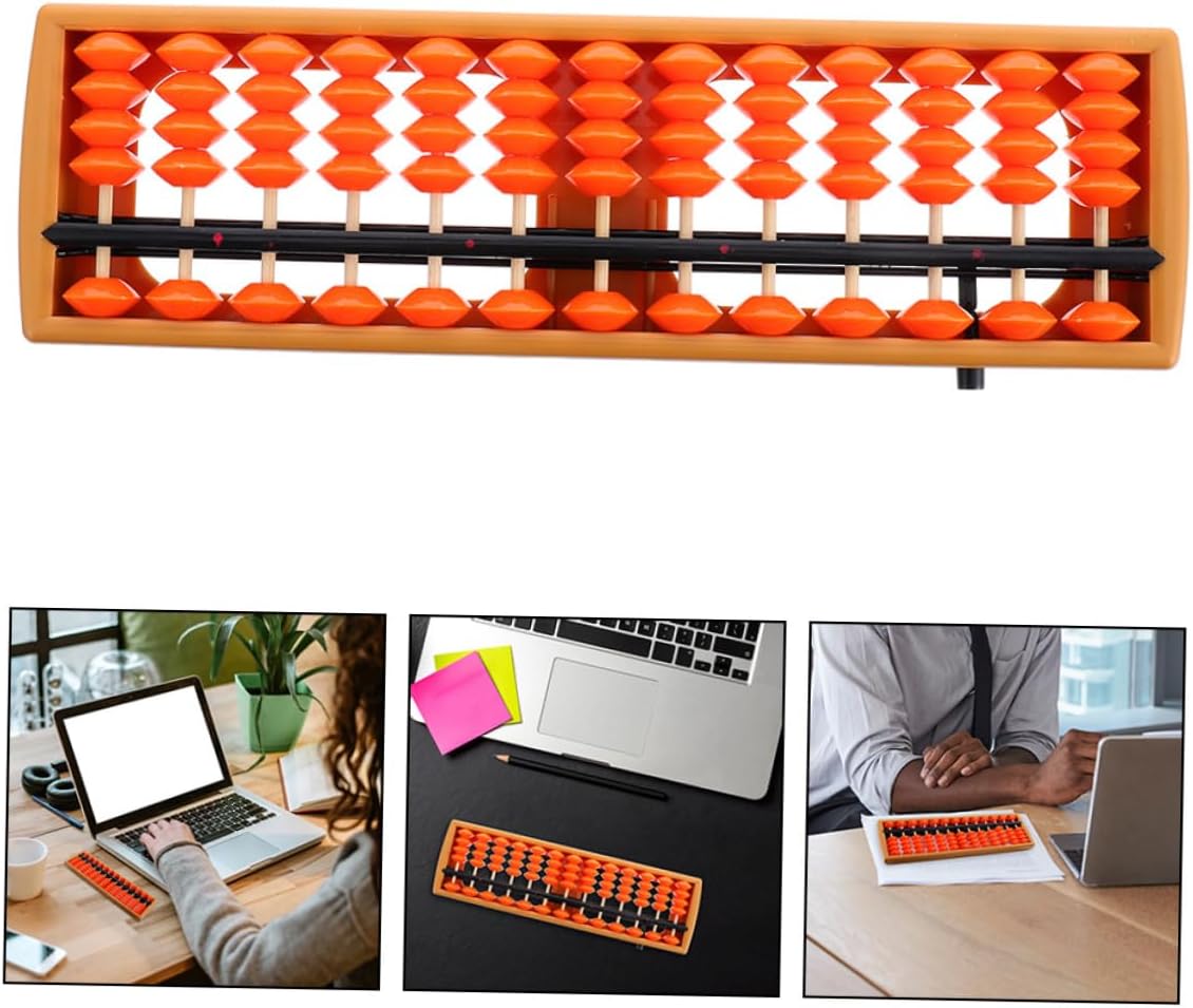 Toddmomy Chinese Abacus for Boys and Girls Portable Counting Tool for Arithmetic Simple Design for Preschool and Elementary Students