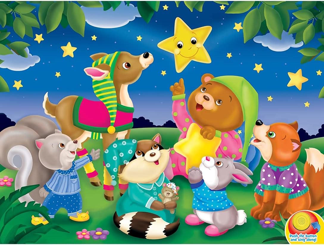 Masterpieces 24 Piece Old McDonald Sing-A-Long Sound Floor Puzzle for Kids - 18"x24"