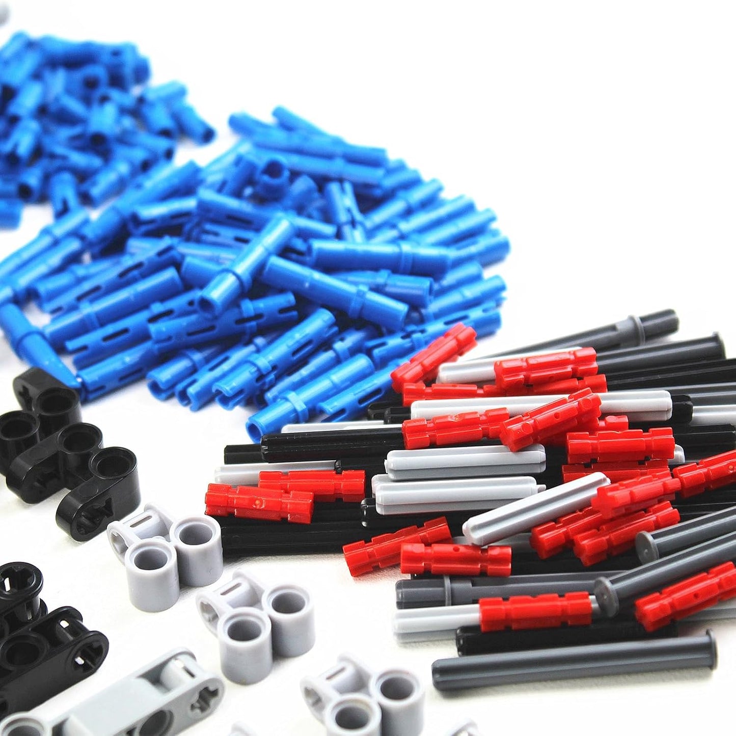496 Pcs Technical Parts Building Blocks Gears Axle Pin Connector Compatible with Major Brand Toy Technical Cam Worm Cogs Gears Steering Parts Differential Engine Kit MOC Pieces for Replacement