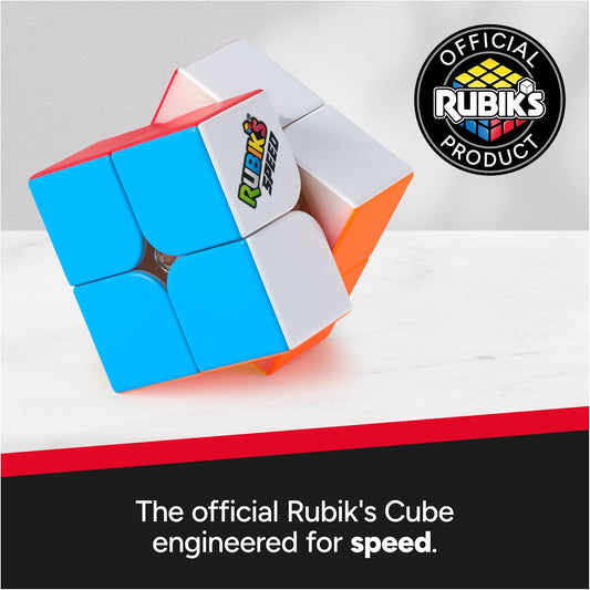 Rubik’s Cube, 3x3 Magnetic Speed Cube for Super Fast Solves, Twisting Fidget Toy, Challenging Brain Teaser & Sensory Puzzle for Adults, Teens, & Kids, for Ages 8 & Up