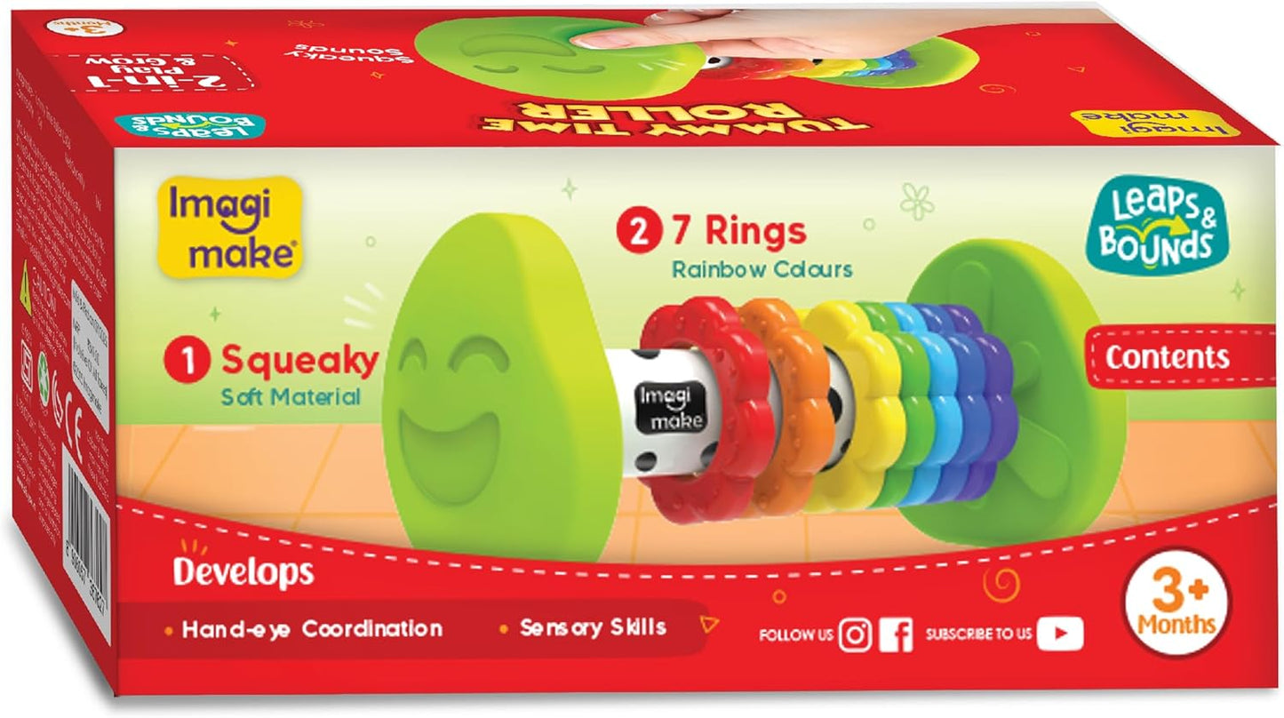 Imagimake Stacking Pots Toys | Leaps & Bounds 6+ Month Old Baby Toy | Learning Toy for Infant & Toddler | 5-in-1 Play & Learn | Stacking, Nesting, Pretend Play | First Birthday Gifts for Girls & Boys