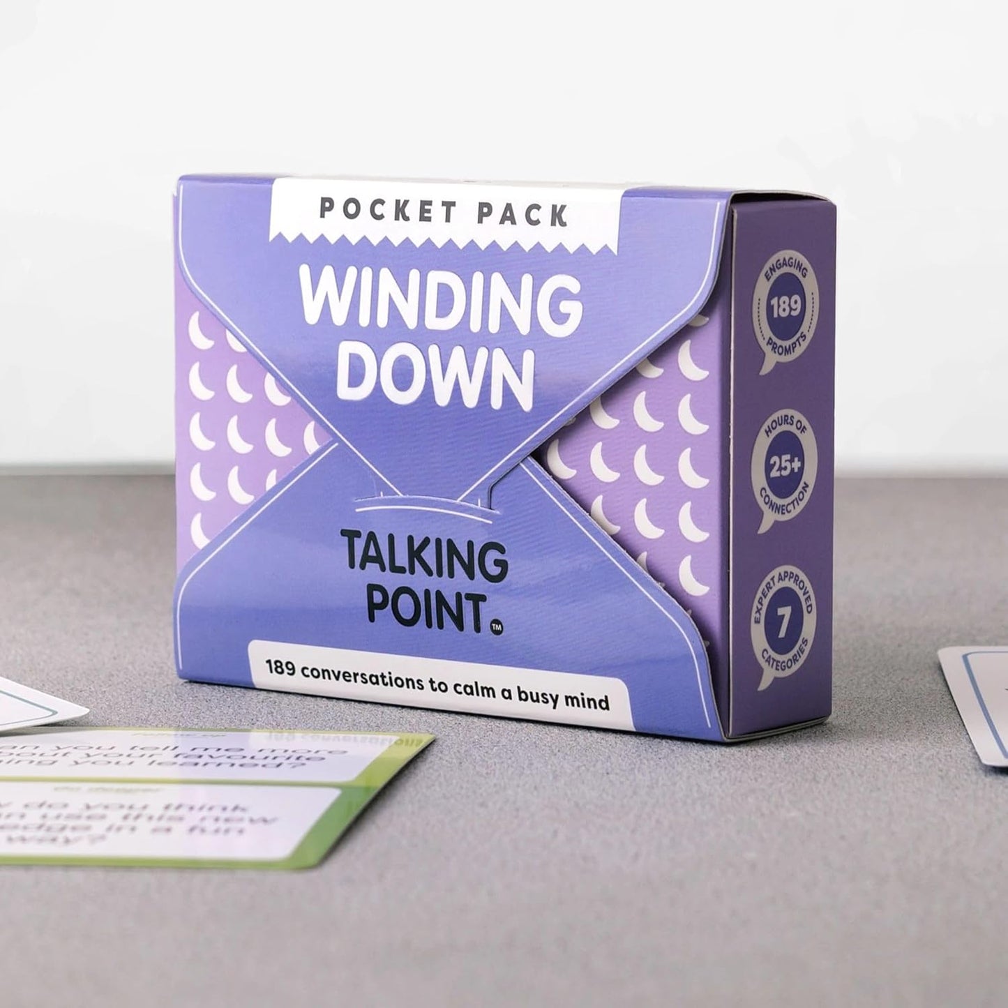 TALKING POINT CARDS 189 Engaging Prompts for Kids and Parents – Conversations to Relax, Reflect, and Connect Before Bedtime or After Busy Days – Mindfulness and Calm-Down Game for Families