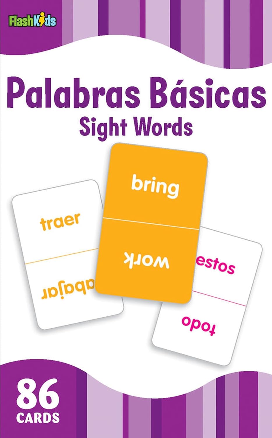 Sight Words (Flash Kids Spanish Flash Cards) 86 Cards