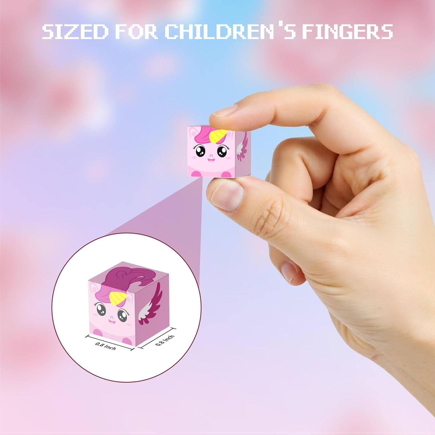 Magnetic Blocks - 150 PCS Magnets Game-Based Building Block for Ages 3,4,5,6,7,8,9,10,11 Kids Birthday Toy Sets Present, Stacking Cubes Construction Gift for Toddlers Boys & Girls, 0.8in