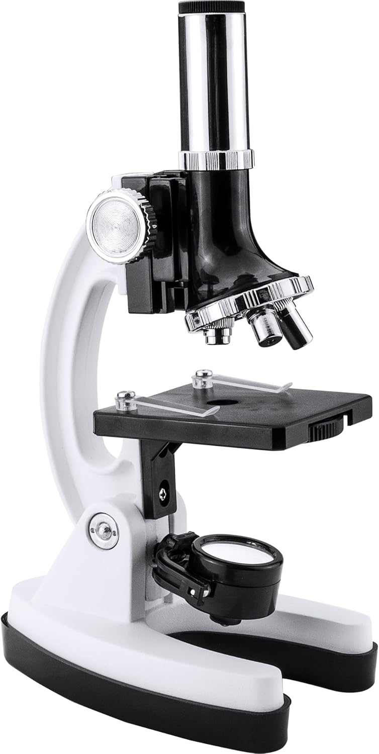 Barska AY12938 300x, 600x, 1200x Monocular Compound Microscope Explorer Kit for Students and Kids