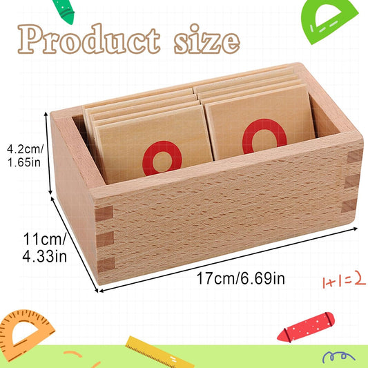 Montessori Math Materials Numeral Cards for Preschool Early Learning Tool