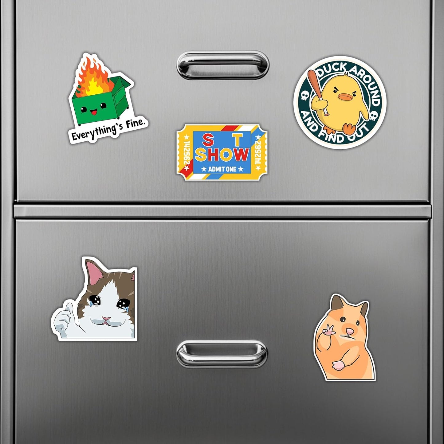 Debinolo 16 PCS Funny Fridge Magnets for Adults, and Words for Refridgerator Cabinet Door Dishwasher Filing Cabinets Tool Box Home/Office Decorations (16, Funny)