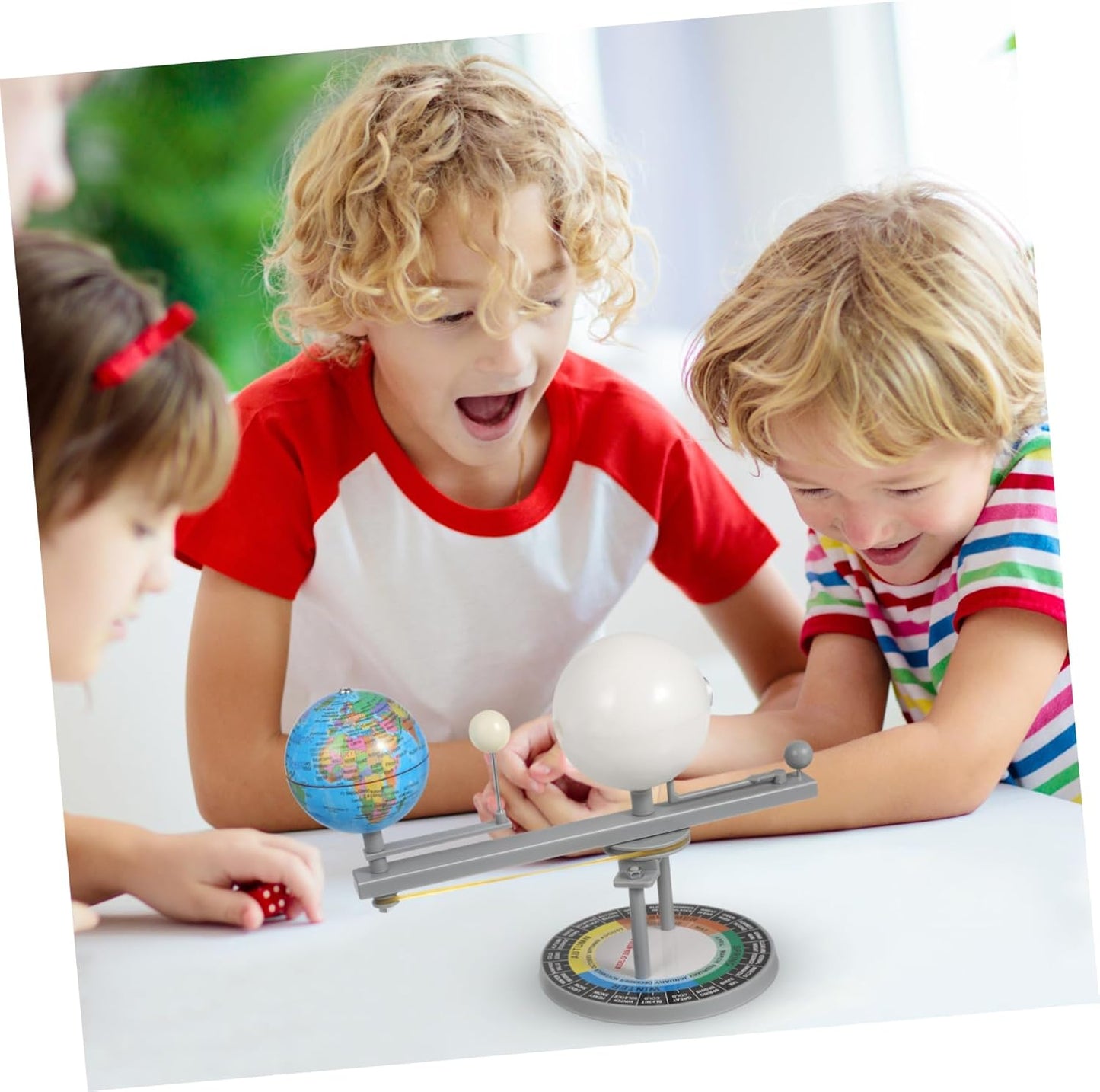 TOYANDONA Sun Earth Moon Orbital Model, Solar System Planetarium Model Solar System Project Kit for Kids Educational