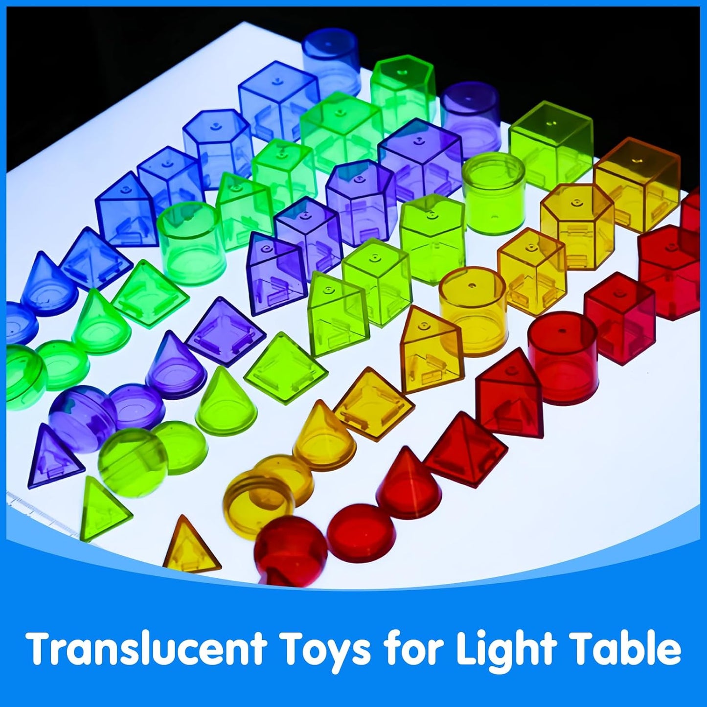 18 Pcs Color Paddles - 60 Pieces 3D Shapes for Teaching - Engaging Color Mixing Toy for Kids
