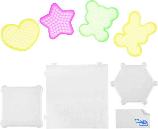 Kare & Kind Water Sticky Beads Pegboards - 7 pcs - Different Shapes and Colors - Kids, DIY, Arts, Craft, Indoor, Outdoor Activities