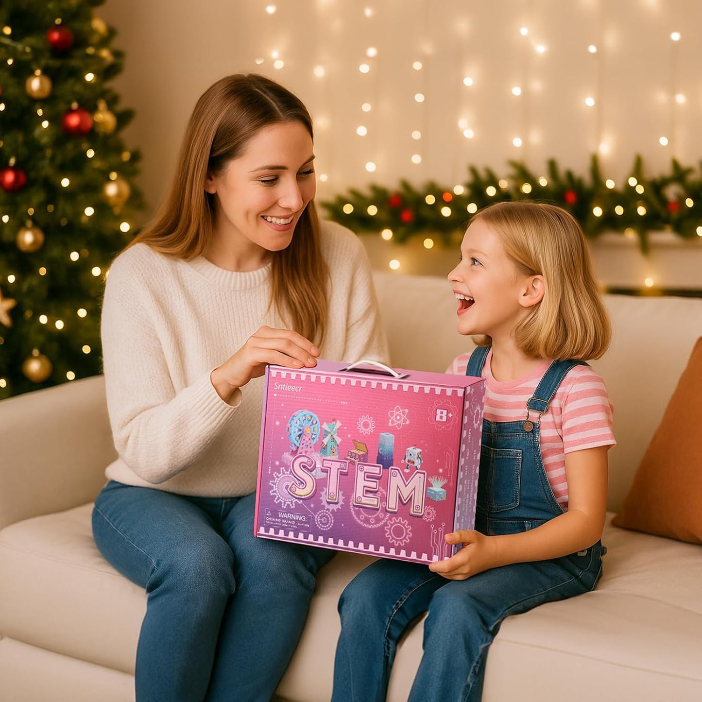 Sntieecr 6-in-1 Stem Kits for Kids Age 8-12, Girls Engineering Kit with 3D KT Board Puzzle, Educational Craft Building Toys for Girls, STEM Building Kits for Ideal Christmas, Birthday Gifts