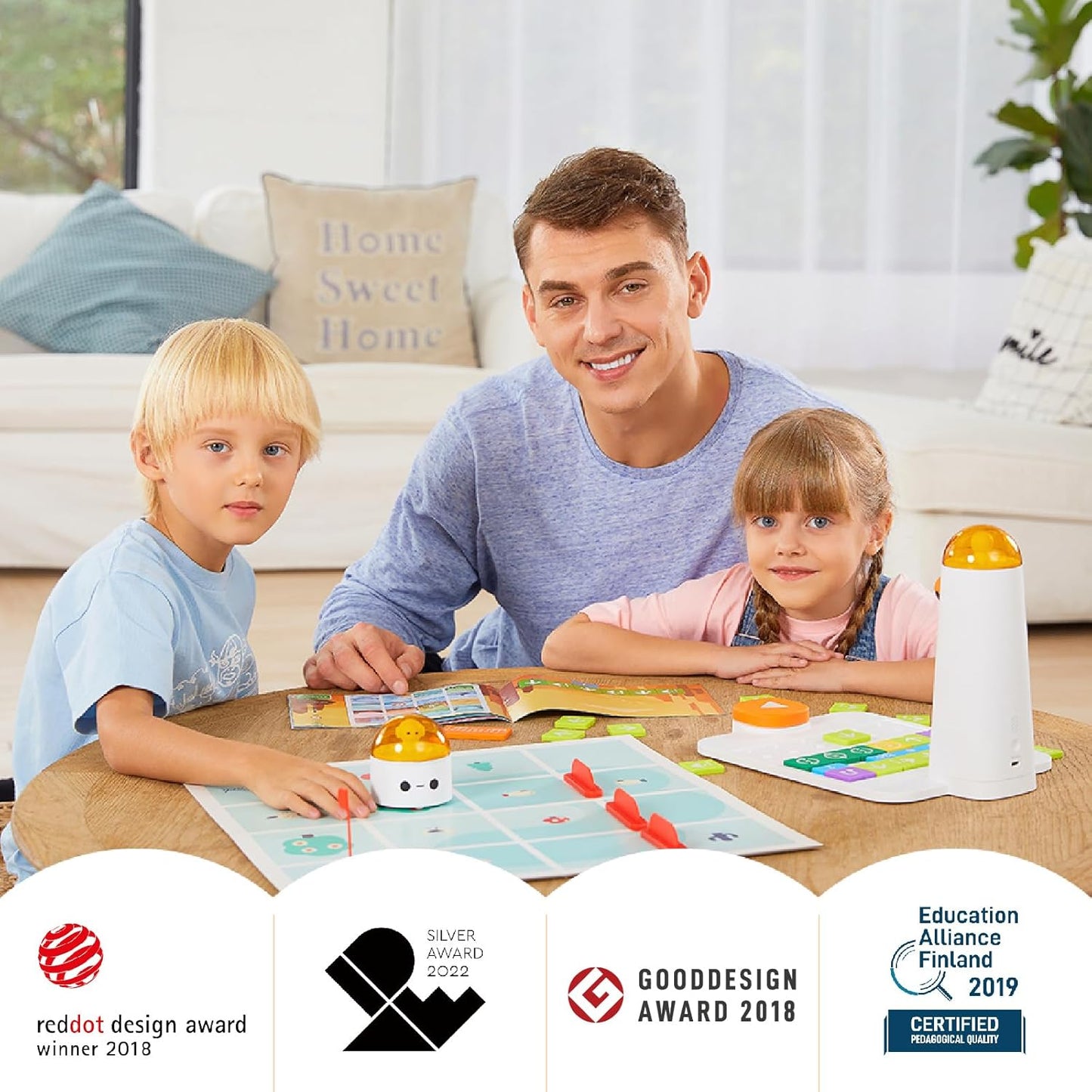 Coding Set Pro STEM Robot for Kids Ages 4+, Coding Robot for Kids to Learn Early Programming, Educational Toy for Homeschool & Classroom Ages 4-10