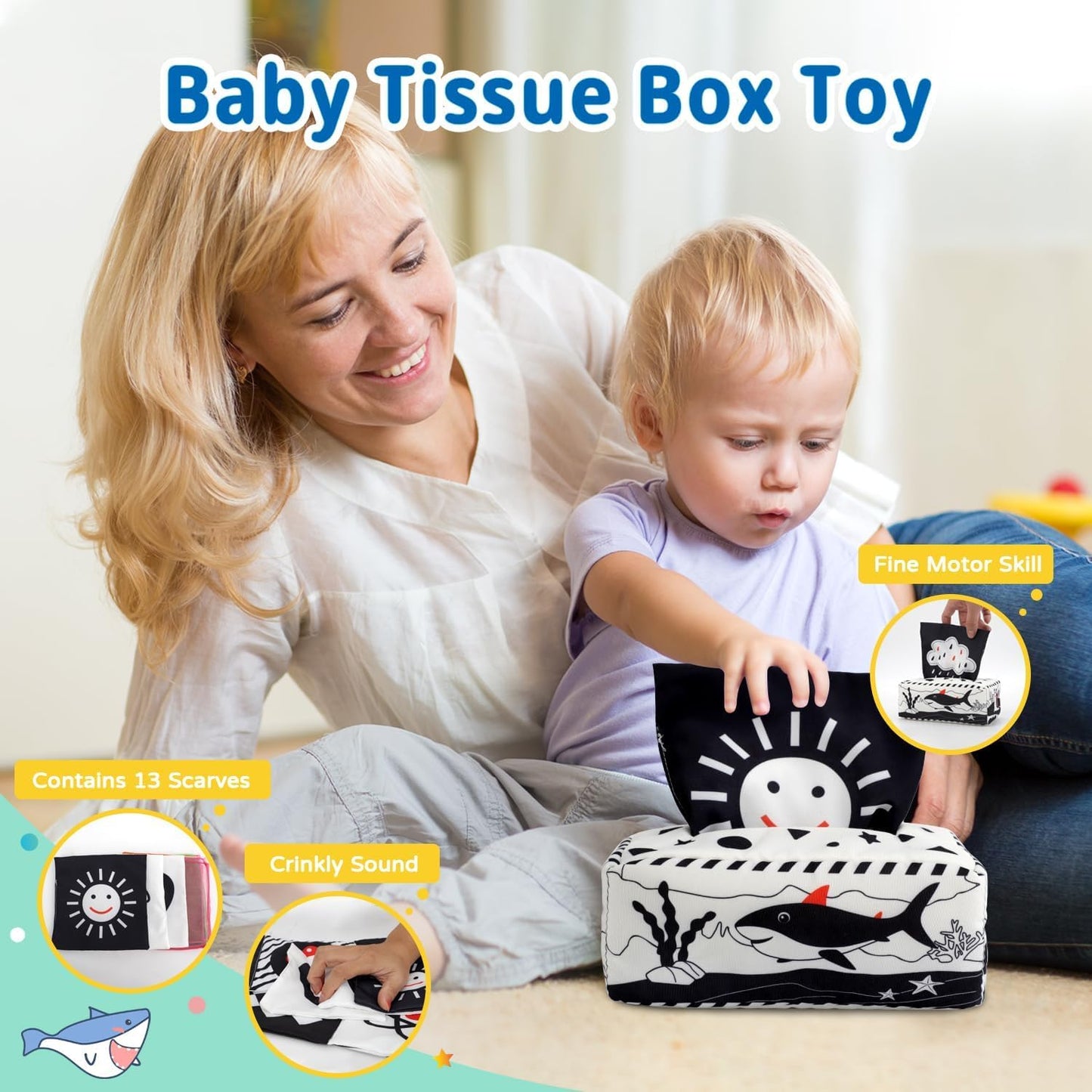 Dulsaera Montessori Toys for 1 Year Old, 6-in-1 Baby Toys 6-12 Months Educational Toys for 1 Year Old Developmental Learning Toy Infant Birthday Gifts for Boys Girls Babies