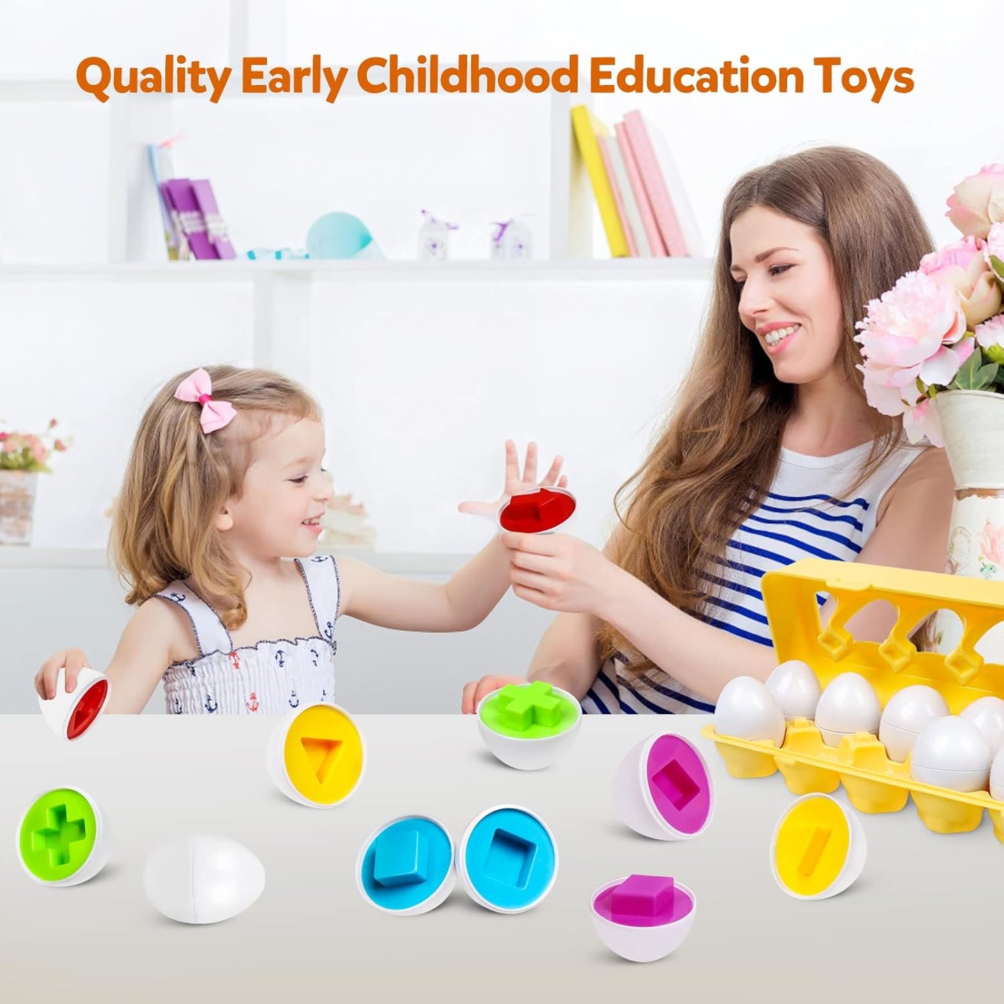 Alphabet Learning Toys Matching Letter ABC Fine Motor Toy Double-Side Ice Cream Toys Preschool Learning Activities Montessori for Toddler Kids Ages 2 3 4 5