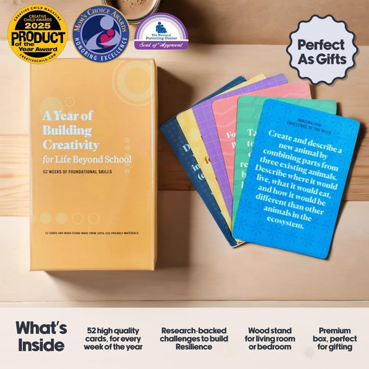 Building Resilience 52 Challenge Conversation Cards for Kids & Parents | SEL Emotional Intelligence | Social Emotional Learning Activities | Life Skills Classroom Must Haves | Teachers & Counselors