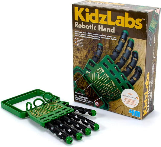 4M Kidzlabs Robotic Hand Kit, Build Your Own Robotic Hand, For Boys & Girls Ages 8+