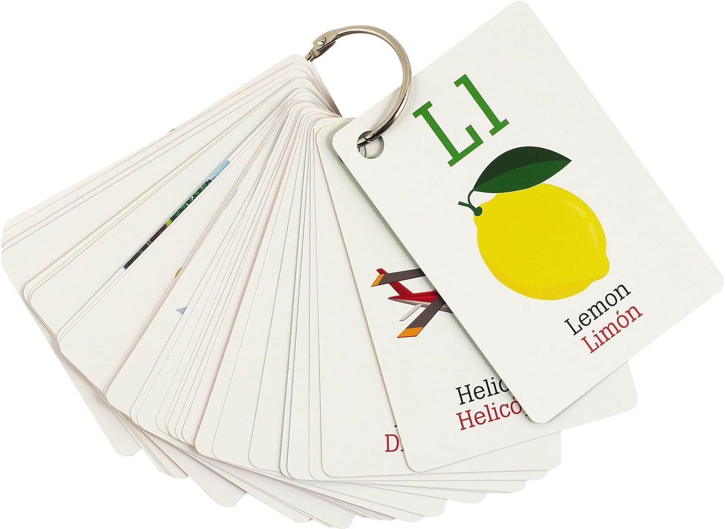 Bilingual Flash Cards Value Pack - Spanish and English (Includes Alphabet, Colors & Shapes, First Words, and Numbers) (Set of 4 Decks)