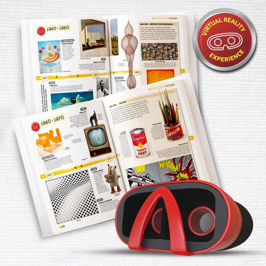 Abacus Brands Virtual Reality World Art! - Illustrated Interactive VR Book and STEM Learning Activity Set - for Ages 8 and Up