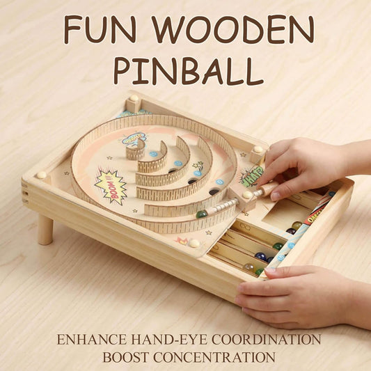 Pinball Machine Family Games for Kids | Fun Indoor Marble Run & Skee Ball Game, Party Board Games for Ages 6-12