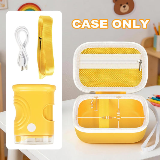 ANKHOH Portable Carrying Case for Edubini 1000x Handheld Digital Microscope Fits for BMDSAE Kids Pocket Miniscope and Accessories for School Home Science Learning (Box Only)