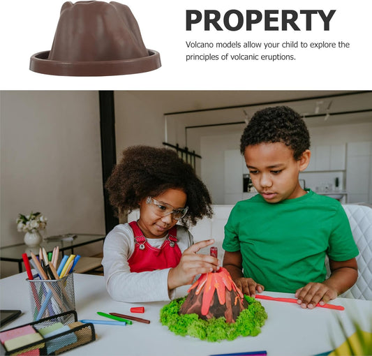 6pcs Small Volcano Model Kit Science Project DIY Volcano Building Props for Educational Exploration Safe Eruption Simulation