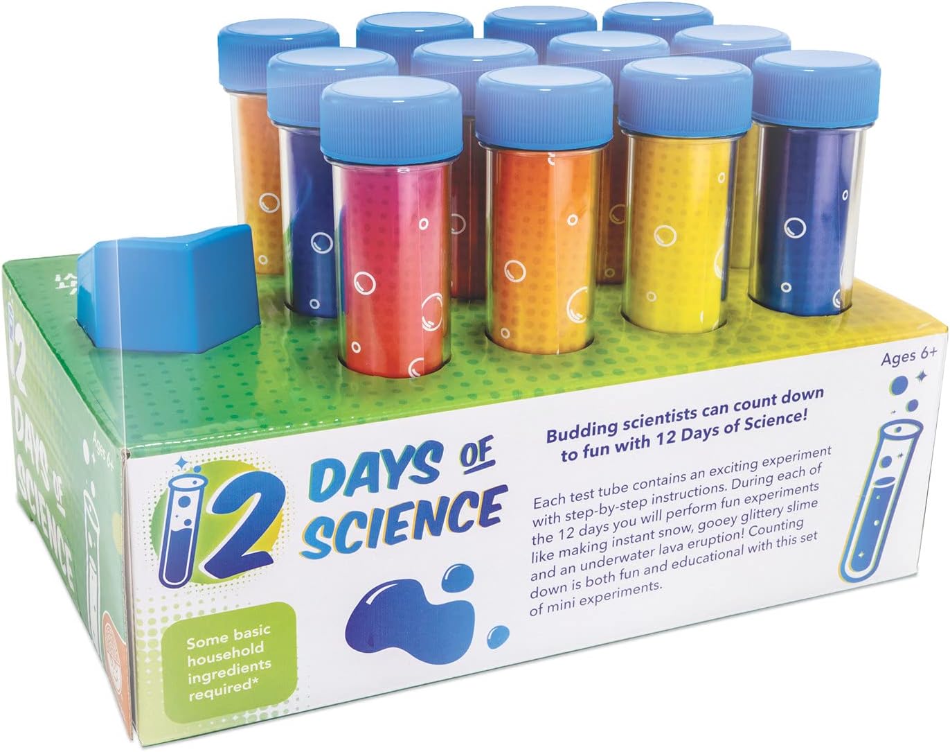 MindWare 12 Days of Science Advent Calendar Kids Science Kit with 12 Test Tube Experiments Ages 6+