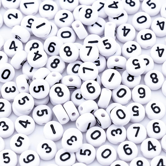 1600Pcs White and Silver Round Letter Beads A-Z, 4X7mm Acrylic Alphabet Beads for Jewelry Making
