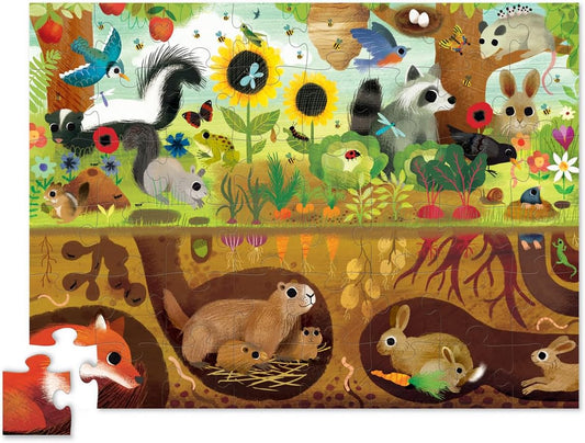 Crocodile Creek Above + Below 48-Piece Jigsaw Floor Puzzle - Fun Floor Puzzles for Kids Ages 4-8, Jumbo Unicorn