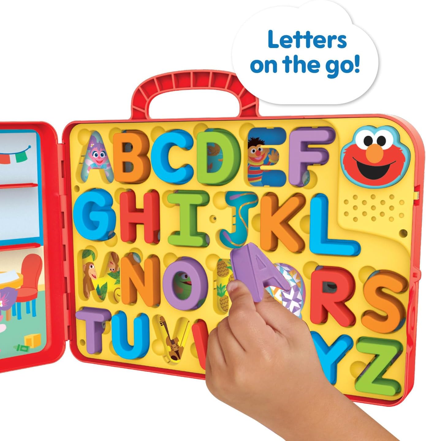 Sesame Street Elmo’s Learning Letters Bus Activity Board, Preschool Learning and Education, Kids Toys for Ages 2 Up by Just Play