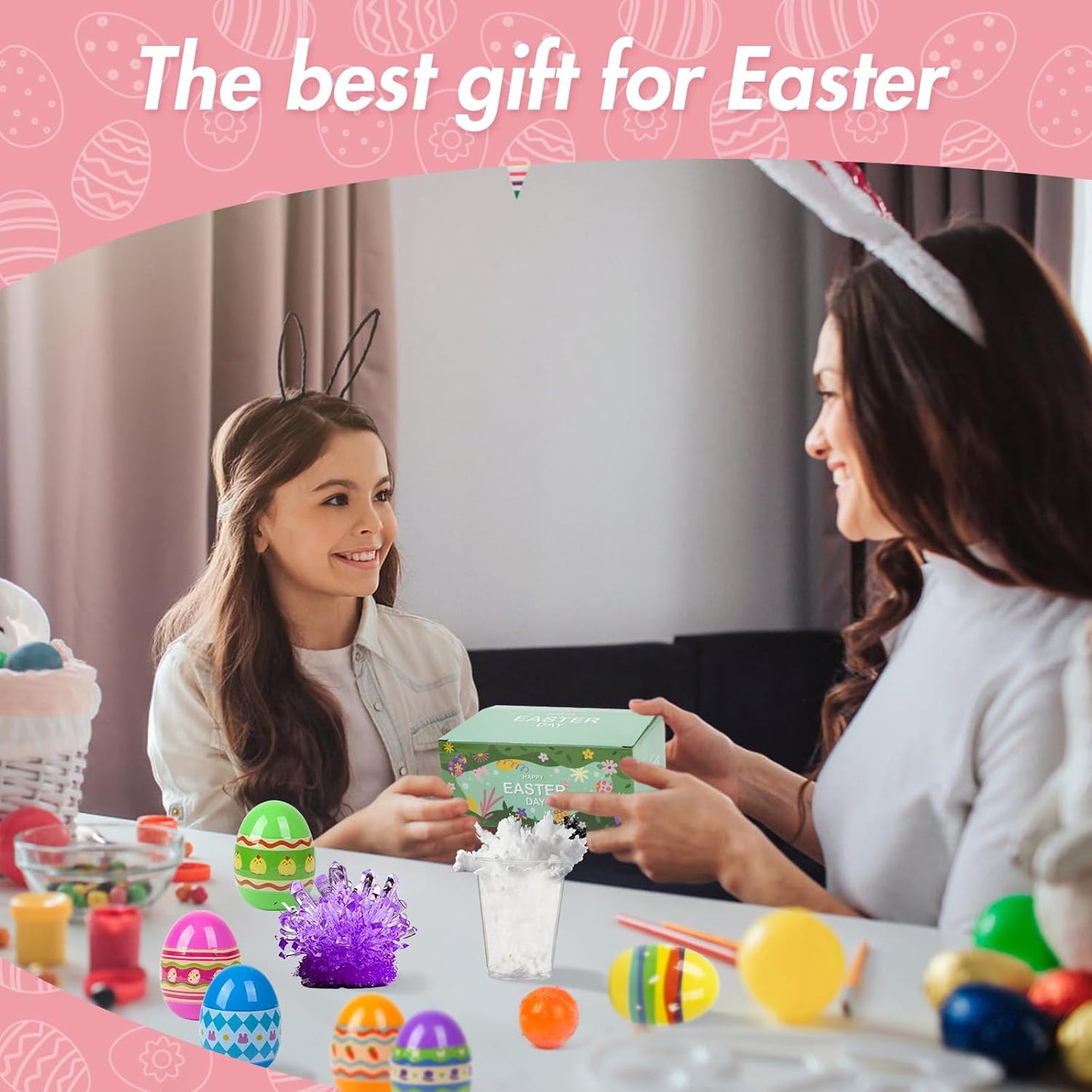 6Pcs Easter Eggs Science Experiments for Kids Party Favors Supplies for Easter Egg Hunt Basket Stuffers Fillers Classroom Prize Supplies
