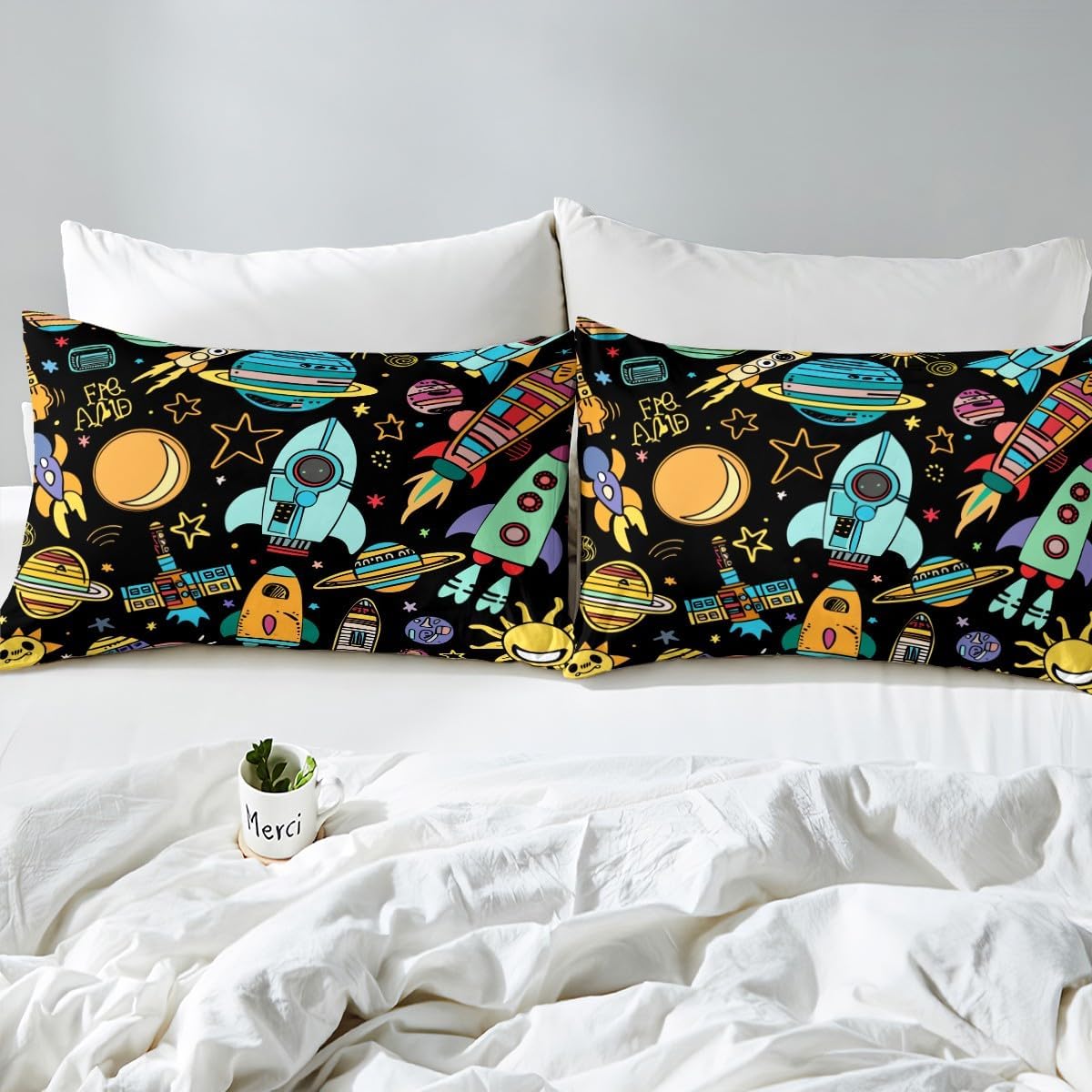 Erosebridal Chemistry Bedding Set Chemical Equation Comforter Cover for Kids Boys,Science Students Duvet Cover Test Tube Microscope Chemical Equipment Bed Set Full,Science Educational Dorm Room Decor