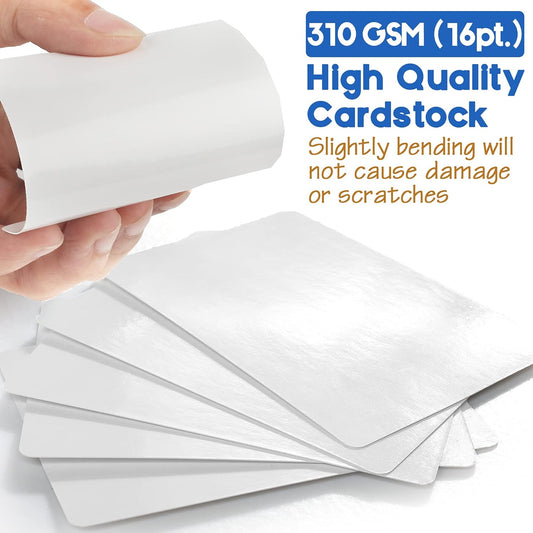 LotFancy Blank Playing Cards, 180PCS, Dry Erase, Reusable Flash Cards to Write on, DIY Vocabulary Study Learning Game Message Gift Card, Glossy Finish, Poker Size