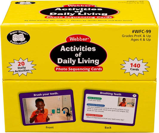 Super Duper Publications | Webber® Activities of Daily Living Photo Sequencing Cards | Educational Learning Resource for Children